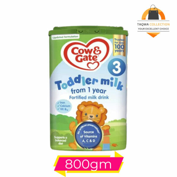 Cow & Gate 3 Toddler Baby Milk Powder Formula, 1-2 Years, 800g
